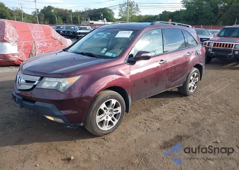 2007 Acura Mdx Technology Package z USA, uszkodzony, nr VIN 2HNYD284X7H543799